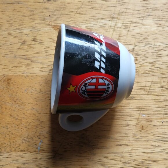 2 AC Milan Espresso Coffee Cups Soccer Associazione Calcio GUC SEE PICS "BIN A" - Picture 9 of 9